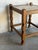 Oak Small Table Patterned Ceramic Tile Top Danish Vintage Accent Side End Table 1970s For Sale - Image 9 of 10