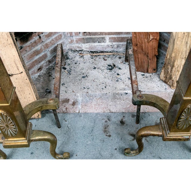 A Wonderful Collection of Antique Brass Fireplace Accessories For Sale - Image 11 of 12