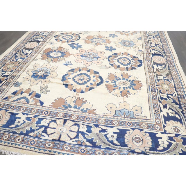Early 20th Century Zabihi Collection Mahal Large Scale Rug - 9'4" x 12' For Sale - Image 11 of 12