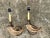 Plastic Vintage Brass Twisted Horn Wall Sconces - Pair For Sale - Image 7 of 12