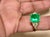 Modern 2.58 Ct Emerald Cut Colombian Emerald & 0.82 Ct Diamond Ring in 18k Yellow Gold For Sale - Image 3 of 8