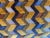 Yellow & Blue Textured Chevron Pillow Cover For Sale - Image 4 of 4