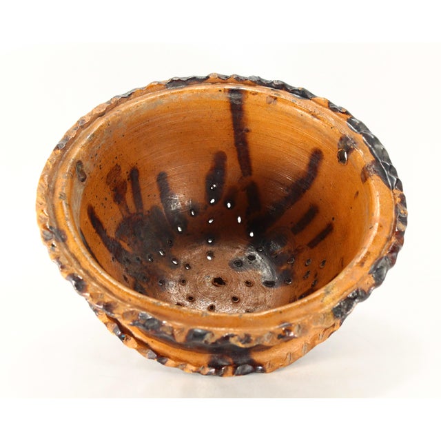 Circa 1900 Barrio De La Luz Puebla Pottery Hanging Planter Cache Pot Barro Vidriado For Sale - Image 12 of 18