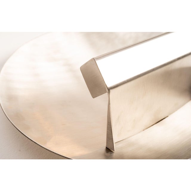 Vintage French Stainless Steel Wall Light by Maria Pergay, 1970s For Sale - Image 17 of 18