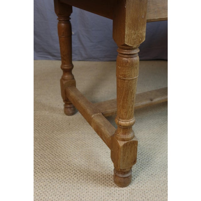 20th Century Oak Dining Table, 1950s For Sale - Image 4 of 8