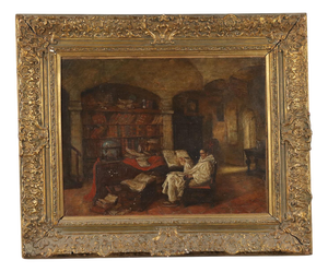 Jeno Chemendy, Untitled, Oil on Canvas, Framed