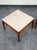 Mid Century Modern End Tables Attributed to Lane Side Nightstand Set Pair Marble Square MCM For Sale - Image 9 of 12