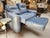 Chelsea Motion Loveseat Dimensions: 62"W x 39"D x 38"H Leather: Mont Blanc - Adriatic A lovely wrapped arm, tucked back,...