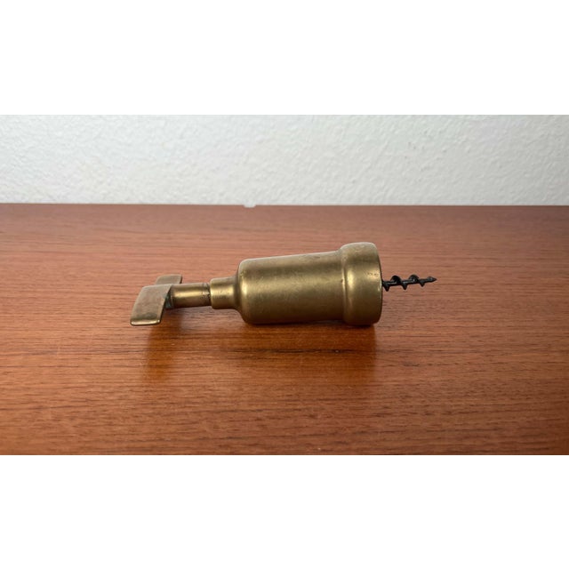 Mid-Century Modern Mid-Century Modern Italian Brass Corkscrew Bottler Opener, 1960s For Sale - Image 3 of 13