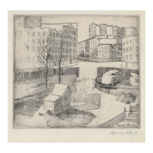 1931 Hyman Katz New York Etching