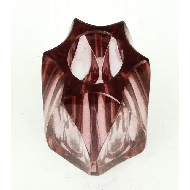 1930s Art Deco Vase from Moser, Czechoslovakia, 1930s For Sale - Image 5 of 7