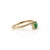 Metal 14k Yellow Gold Octagon Cut Floating 1 Carat Emerald Diamond Ring Size 6.5 For Sale - Image 7 of 18