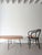 A refined Mid Century coffee table in oak and iron with a subtle elliptical shape and squared corners. This rare piece...