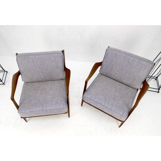 Pair Kofod Larsen Selig Danish Mid-Century Modern Lounge Chairs New Upholstery For Sale - Image 16 of 17