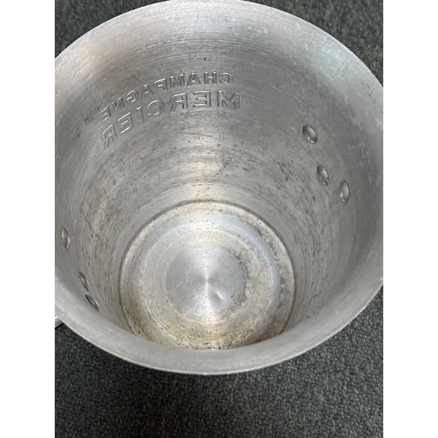 Metal Vintage French Champagne Mercier Metal Ice Bucket For Sale - Image 7 of 12