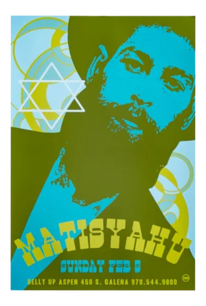 2006 American Concert Poster, Matisyahu (Green Background)