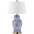 Blue and White Chinoiserie Ginger Jar Table Lamp, 29.5 Inch For Sale In Los Angeles - Image 6 of 9