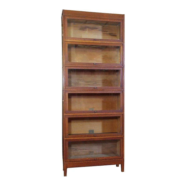 Globe Wernicke 6 Stack Oak Barrister Bookcase Chairish