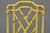 Late 20th Century Hollywood Regency Chinese Chippendale Yellow Metal Faux Bamboo Dining Side Chair For Sale - Image 4 of 10