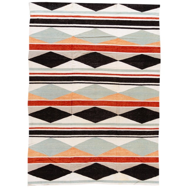 21st Century Modern Kilim Rug For Sale
