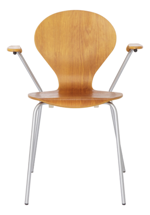 Mid-Century Minimalist Industrial Desk Chair in Metal and Plywood, 1980s