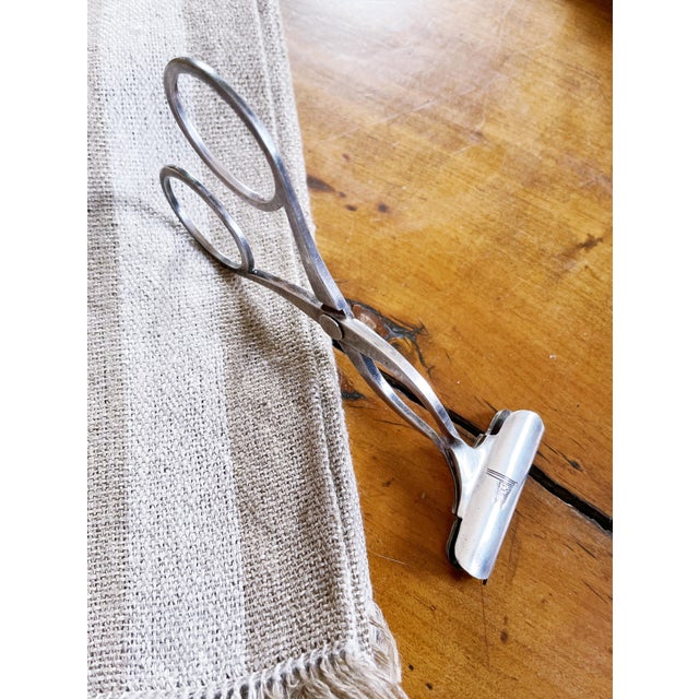 1922 White Star Line Silver Plated Asparagus Tongs For Sale - Image 4 of 7