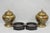 Vintage Cloisonné Chinese Small Enameled Brown Covered Ginger Jar on Stand, Pair For Sale - Image 18 of 18