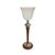 Brown Mazda Table Lamp in Mahogany Wood For Sale - Image 8 of 8