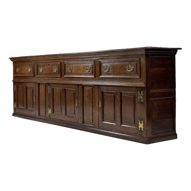 English Oak Sideboard, 1720s For Sale