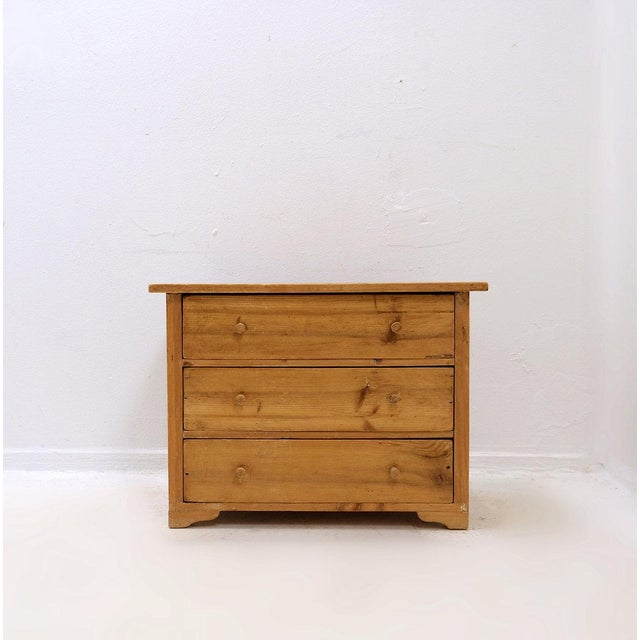 1950s Small Vintage Chest of Drawers in Wood, 1950s For Sale - Image 5 of 14