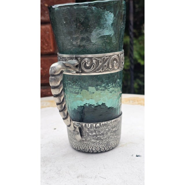 Vintage Hadeland Glass Pitcher by Willy Johansson, 1950s For Sale - Image 6 of 8