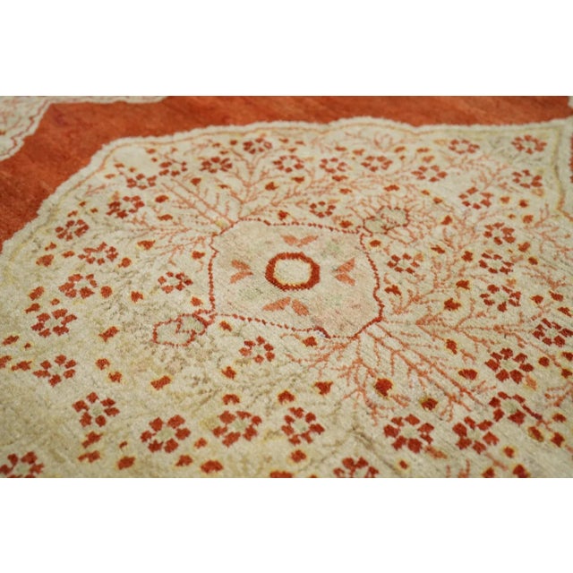 Red Antique Tabriz Haji Jalili Rug 3'9'' x 5'6'' For Sale - Image 8 of 11
