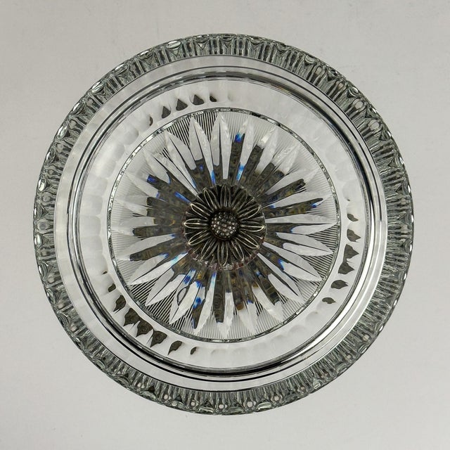 Antique Glass Bowl with Bronze Base, Italy, 1920s For Sale - Image 16 of 18