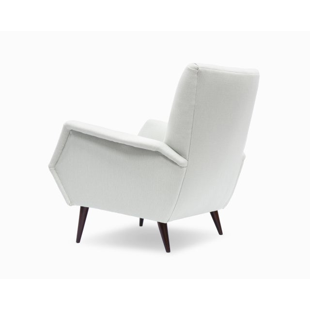 Off-white Vintage Mid Century "Model 803" Armchair by Gio Ponti For Sale - Image 8 of 8