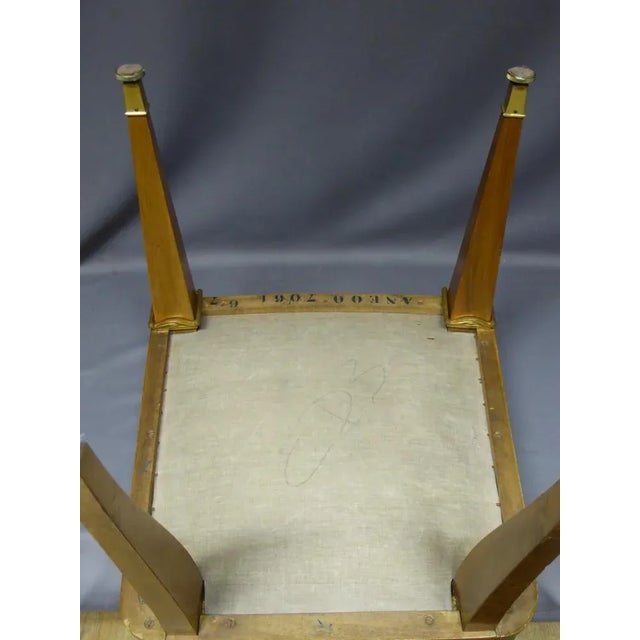 Mid-Century French Bronze and Leather Dining Chairs, Set of 12 For Sale - Image 9 of 13