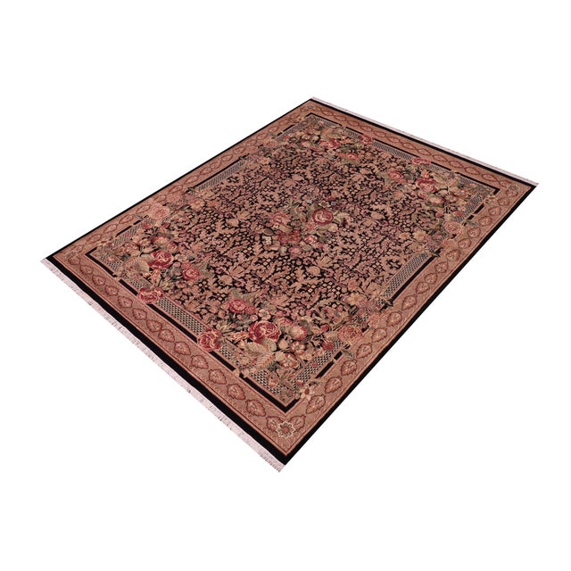 Designed with mesmerizing intricacy and gorgeous color palette, this hand-knotted masterpiece demonstrates the beauty and...