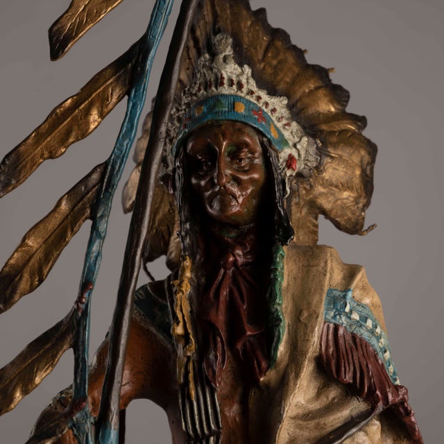 Carl Kauba, Peace, Polychrome Bronze Sculpture, 20th Century For Sale - Image 11 of 17