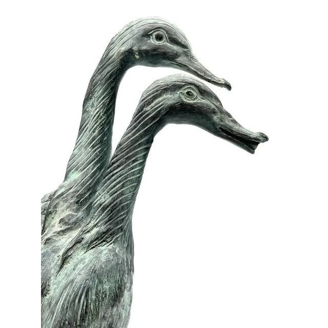 Chinese Duck Figurine in Bronze, 1990s For Sale - Image 10 of 14