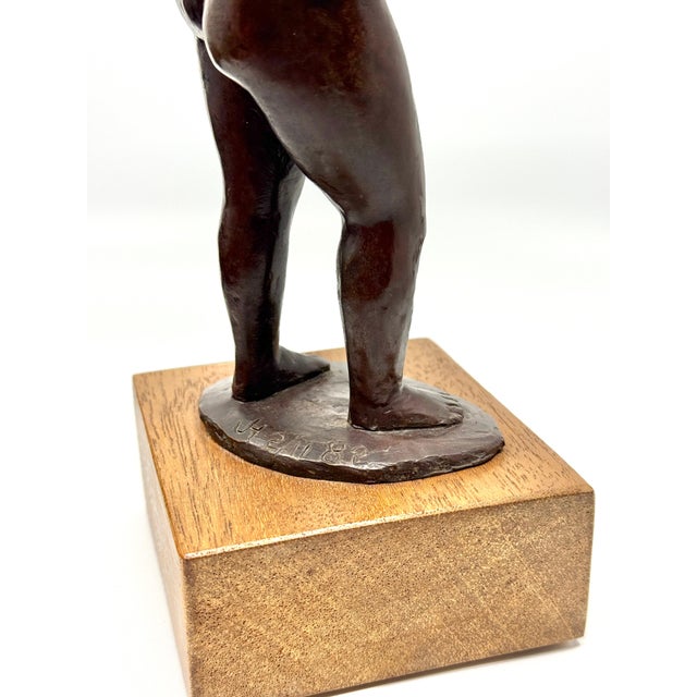 ”The Waitress” 1982 Bronze by Noted California Artist Jorjana Holden For Sale - Image 13 of 15