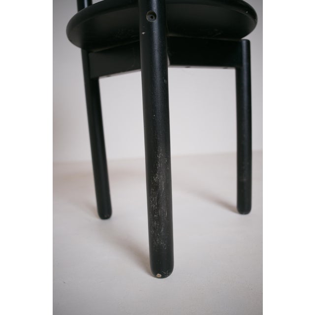 Black Postmodern Convertible Chair and Side Table, 1980s For Sale - Image 8 of 15