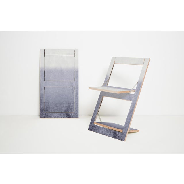 Fläpps Folding Chair in Fading Grey by Ambivalenz For Sale - Image 4 of 4
