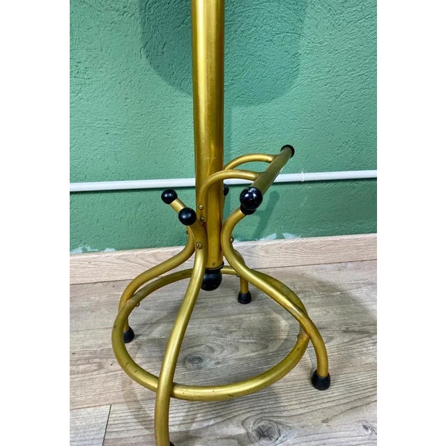 Chartreuse Vintage Gold &Green Bar Stool For Sale - Image 8 of 11