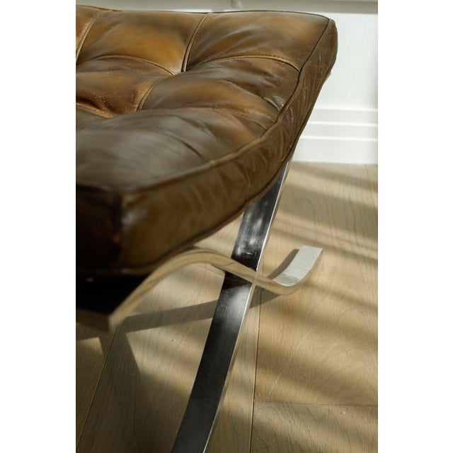 Brown Ludwig Mies Van Der Rohe/Gerald R. Griffith Barcelona Ottoman For Sale - Image 8 of 10