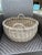 Large wicker basket in great shape. Has an aged patina, however it is not brittle. This basket is functional and can be...
