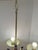 1960s 1960s Midcentury Modern Wood and Brass 5-Light Chandelier With Starburst Shades For Sale - Image 5 of 12