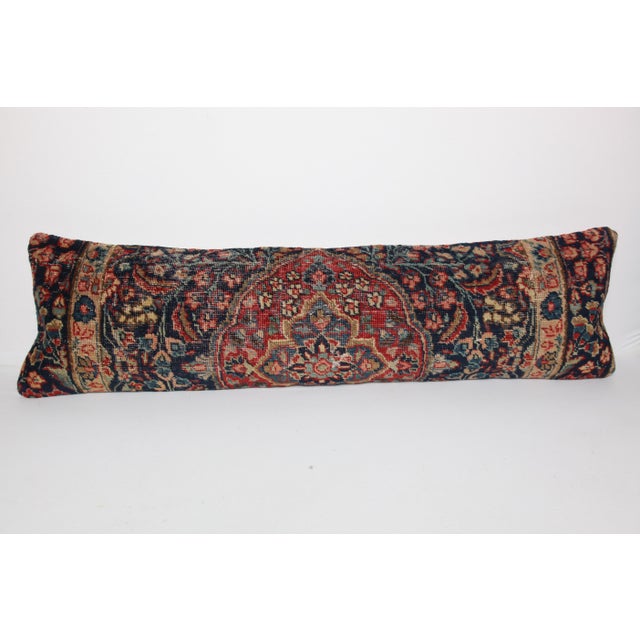 Here i am listing a 100% Handmade double knotted rug pillow cover, made from antique Persian tribal carpet rug. This’s a...
