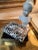 Beautiful Italian ceramic box by Raymor. It features a drip glaze finish with white swirls on a black background. This...