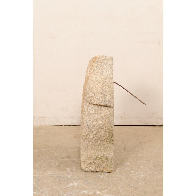 Tan Early 20th Century Spanish Stone Fleur de Lys Garden Sundial For Sale - Image 8 of 9