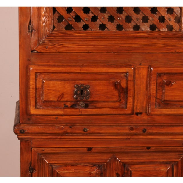 Antique Spanish Wooden Cupboard For Sale - Image 14 of 16