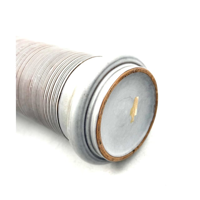 Ceramic Mid-Century Modern Gres Vase, Franco Bucci Italy Ca. 1970 For Sale - Image 7 of 13